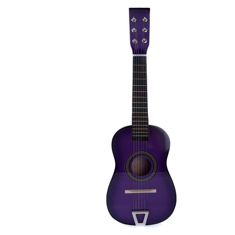 Unbranded 23” Mini Acoustic Guitar Wood Beginner Purple Small Toy