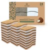 Natural Kitchen Sponge –24-Pack Biodegradable Sponges for Dishes –Compostable Dish