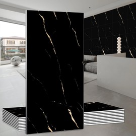 Wall Panels Peel and Stick，PVC Imitation Artificial Marble Tiles Sticker，10 pcs 23.6" L x 11.8" W，Heat-Resistant Backsplash Tile，Ideal for Kitchen Bathrooms Living Rooms Bedrooms.