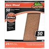 Gator 9" x 11" Bare Wood Sanding Sheets, 50 Grit,