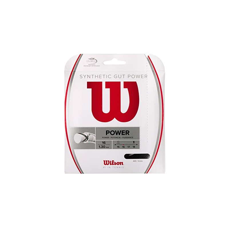 Wilson(ウイルソン) テニス ストリング ガット SYNTHETIC GUT POWER 16 (シンセティック ガット