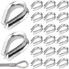 Wire Rope Thimble, M4, Stainless Steel, Thimble Hardware, Set of