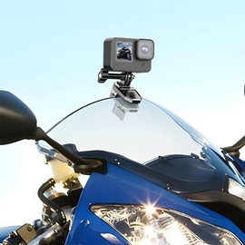 Motorcycle Windshield Clip for GoPro/OSMO Action/Insta360 Aluminum