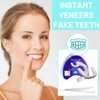 2 Pairs of Whitening Dentures, Fake Teeth, False Artificial Temporary