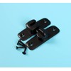 Sliding Bolt Locks,（Black） 90 Degree Heavy Duty Carbon Steel Bar