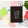 Rusenbao Funny Office Notebooks for Work, Sarcastic Gifts, Let Me