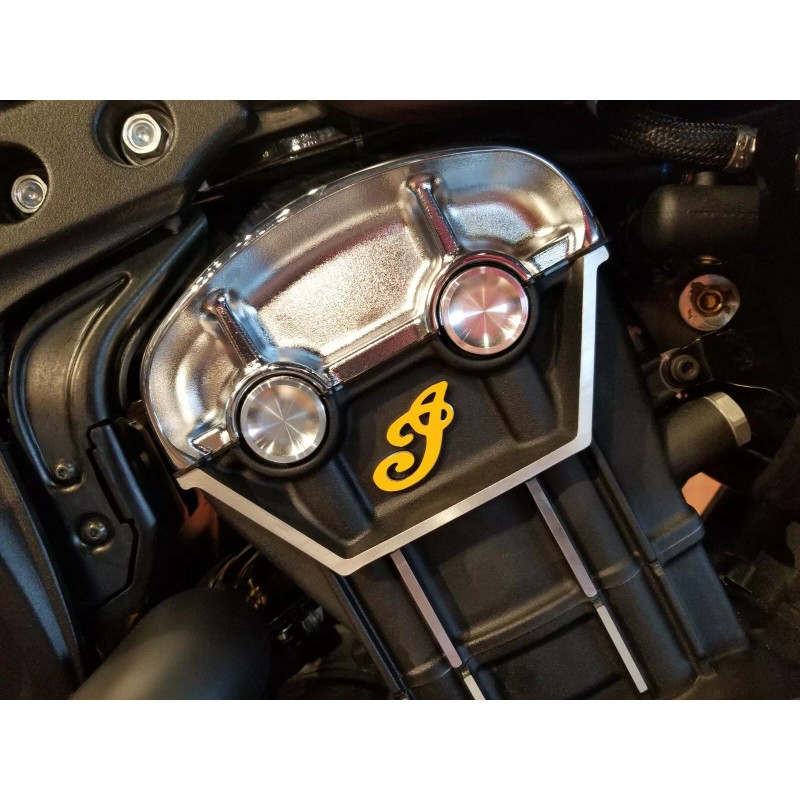 Indian Scout Motorcycle Cylinder "I" Script Decal, Sticker, Emblem