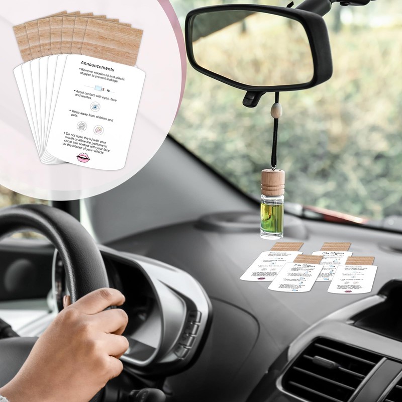 Motiskyy 200 Pcs Car Diffuser Instruction Cards 2 x 3.54