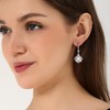 Silver Crystal Dangle Earrings Set for Women Hypoallergenic Leverback Drop