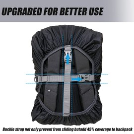LICQIC Waterproof Rain Cover for Backpack, Reflective Rucksack Rain Cover for Outdoor, Hiking, Camping, Traveling, Cycling