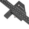 Multifunction Woodworking Ruler Aluminum Alloy T Shaped Black Measuring Marking