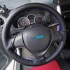 AUTOZOCO Steering Wheel Cover with Needles and Thread, Steering Wheel