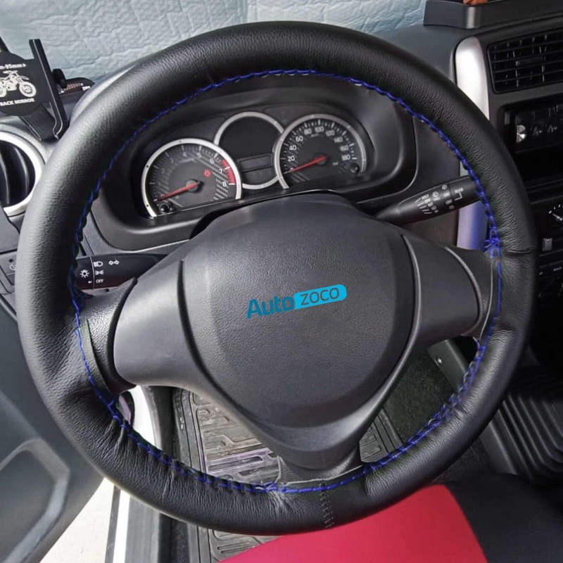 AUTOZOCO Steering Wheel Cover with Needles and Thread, Steering Wheel