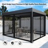 Homegroove Replacement Mosquito Netting for 10x12ft Gazebo, Universal Mesh Screen