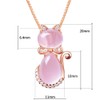 Women's Necklace Pendant Pink with Rhinestones for Teenagers Girls Women,