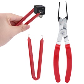 Relay Puller Pliers with Fuse Remover Tool, Automotive Fuse Puller Tool Car electrical disconnect pliers for Removing Relays Fuse on Vehicles (Red)