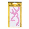 High quality vinyl Buckmark decals available in White, Pink, and