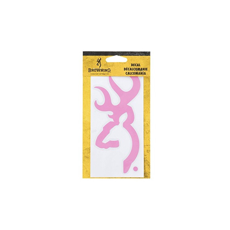 High quality vinyl Buckmark decals available in White, Pink, and