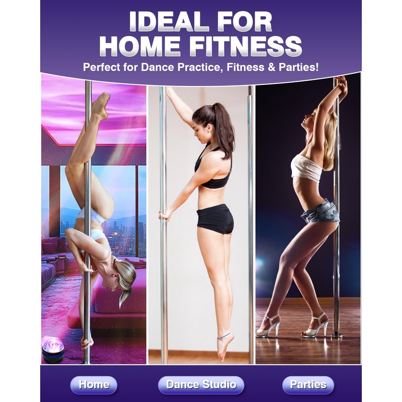 PYY Dance Pole for Home - Adjustable & Portable Dancing
