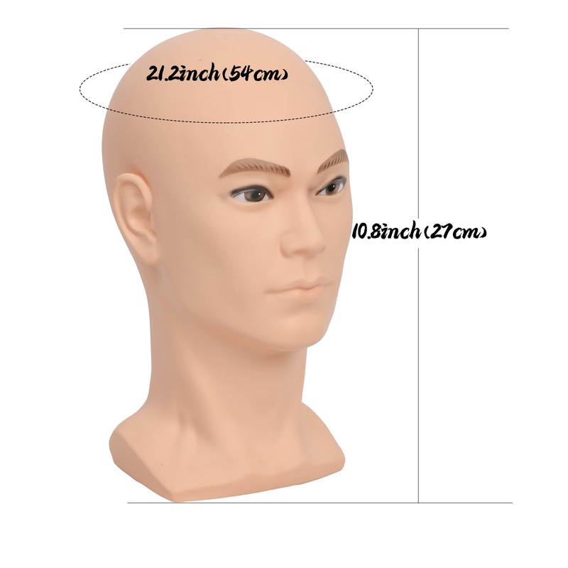 Bald Mannequin Head Training Head Male Bald Mannequin Head Cosmetology