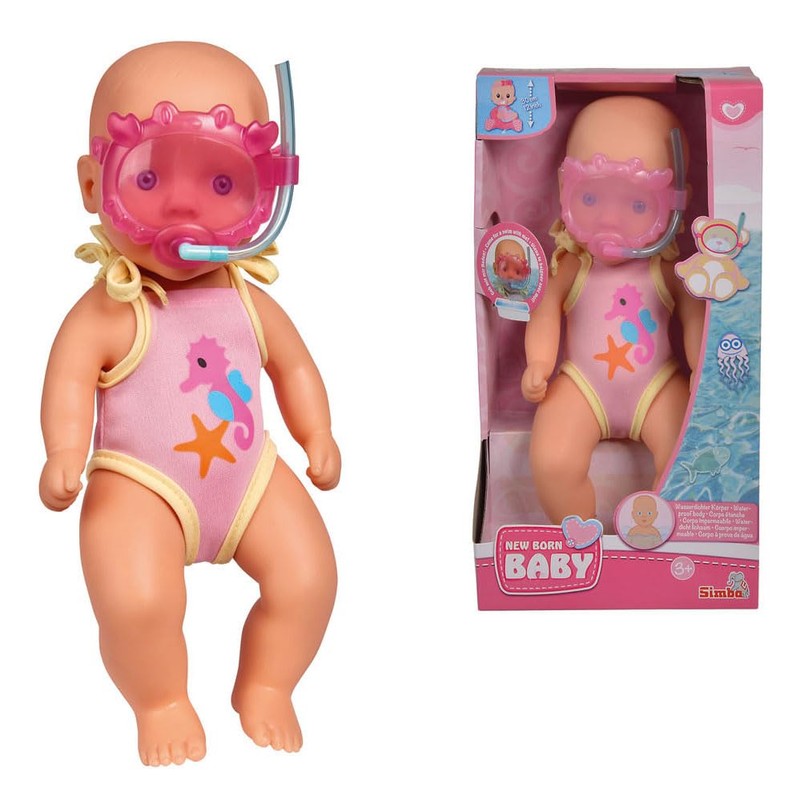 Simba New Born 105030172 Baby Bath Doll