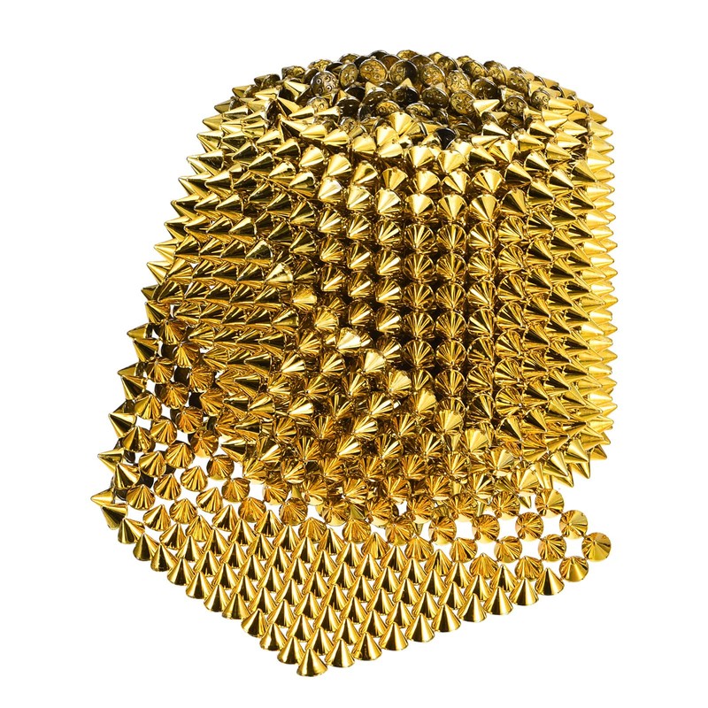 sourcing map 1 Yard Sew Stitch on Cone Spikes Studs,