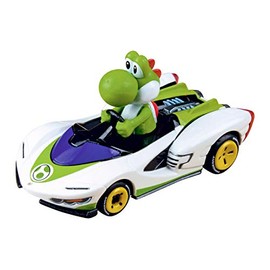 Carrera 64183 Mario Kart P-Wing Yoshi 1:43 Scale Analog Slot Car Racing Vehicle GO!!! Slot Car Toy Race Track Sets