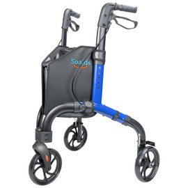 Soaids 3 Wheel Walkers for Seniors, Lightweight Foldable Rolling Rollator