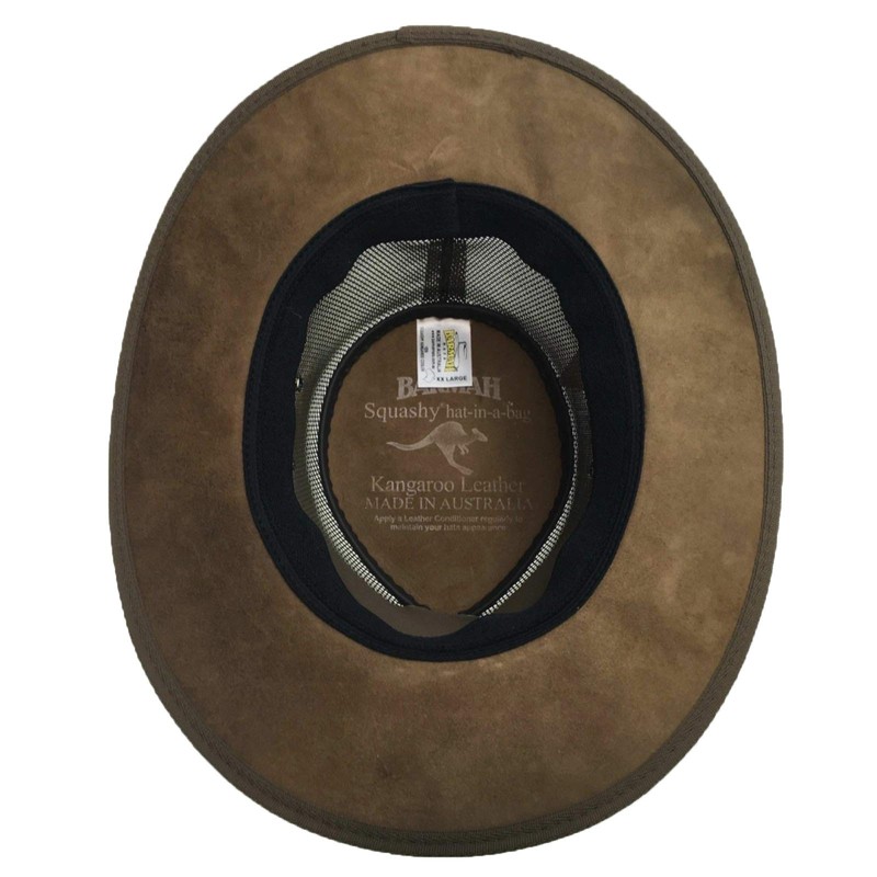 Barmah Squashy Cooler Kangaroo Leather Hay (L, Hickorystone)