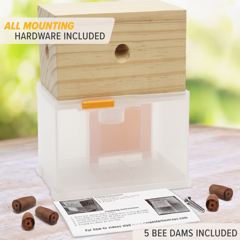 Bee Warehouse - Carpenter Bee Trap - Wood Boring Bee
