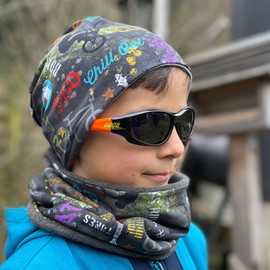 Wollhuhn Boys/Girls Shorties Beanie/Beanie Hat/Knitted Hat/Children's Hat Comfortable Many Designs Jersey Double Layer Lined Transitional Periods (Eco Fabrics/Organic) 2024202401, Cool Stuff