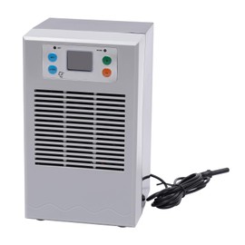 Aquarium Water Chiller 30L Cooler Fish Tank Shrimp Heating Cooling Machine Hydroponics System Ice Bath Water Chiller With Led Display For Marine/Freshwater Aquaculture Systems Fish Shrimp (100W)