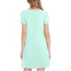 Necooer Women Short Sleeve Loose Mini Dress Casual Summer Dresses