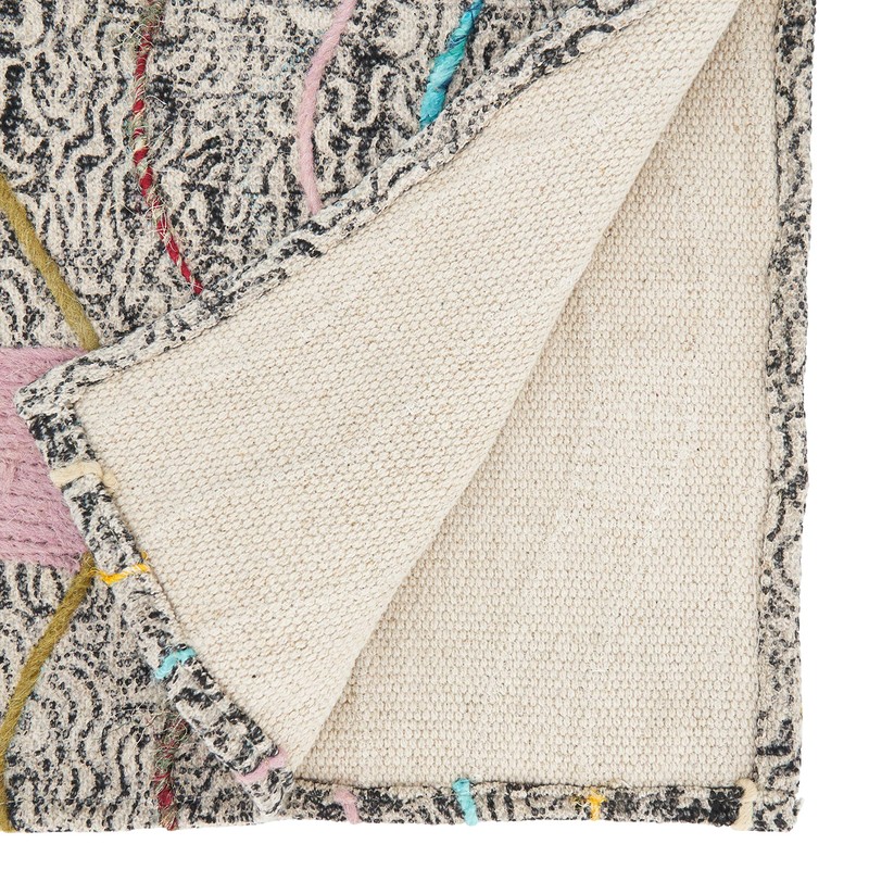 Block Print Embroidered Table Runner