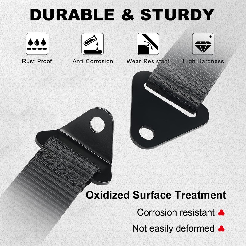 SKYJDM 2PCS Adjustable Door Limiter Straps Compatible with 2017-2023 Can-Am