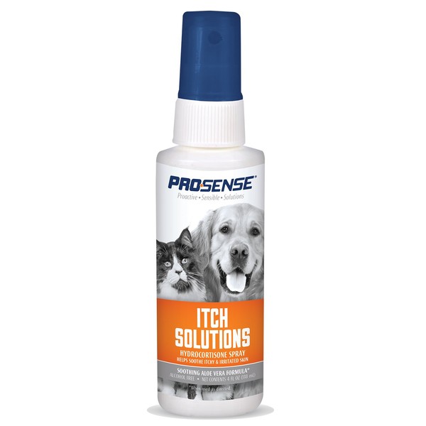 ProSense Itch Solutions Hydrocortisone Spray 4 Ounces, for Dogs and Cats