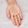 Philip Jones Gold Plated Heart Solitaire Necklace Created with Zircondia®