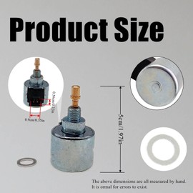 596039 Carburetor Fuel Solenoid Compatible with Briggs & Stratton, Fuel Solenoid Valve Replacement Part 596039