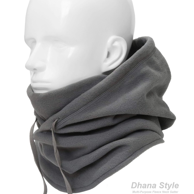 Long neck version.Dhana Style Fleece Neck Warmer and Hood with