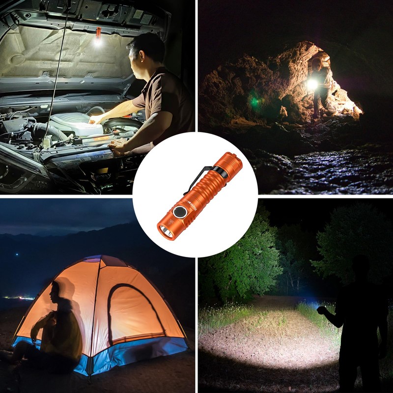 Wurkkos FC11C Led Flashlight Rechargeable High Lumen 1200, Small Powerful