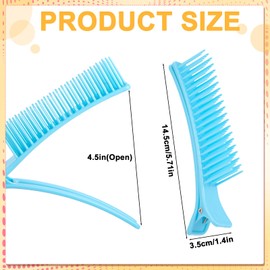 HAKFOO 4 Pcs Multicolor Grip Clips for Hair Sectioning,Quick and Efficient for Coloring,Styling Hair DIY Accessories