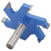12mm Shank 6 Teeth TShaped Slotting Router Bit Woodworking Milling