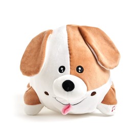 Cuddle Barn - Jiggly Wigglies Puppy | Animated Interactive Stuffed Animal Dog Plush Toy Game Plays Pop Goes The Weasel and Comes with Cards, 11 inches