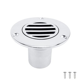 EEYAD 316 Stainless Steel 1 1/2 inch Deck Drain Scupper(Straight)