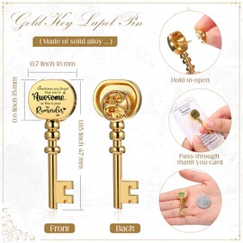 Solsew 40 Sets Employee Appreciation Gifts Bulk 6 Styles Puzzle Piece Lapel Pins Thank You Cards Organza Bags for Cna Week Team Appreciation Building Recognition Gifts for Office (Inspirational)