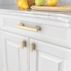 Amerdeco 10 Pack Brushed Brass Cabinet Pulls 3-3/4 Inch(96mm) Hole