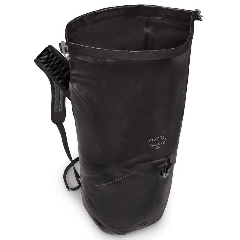 Osprey Transporter 25L Roll Top Waterproof Laptop Backpack, Black