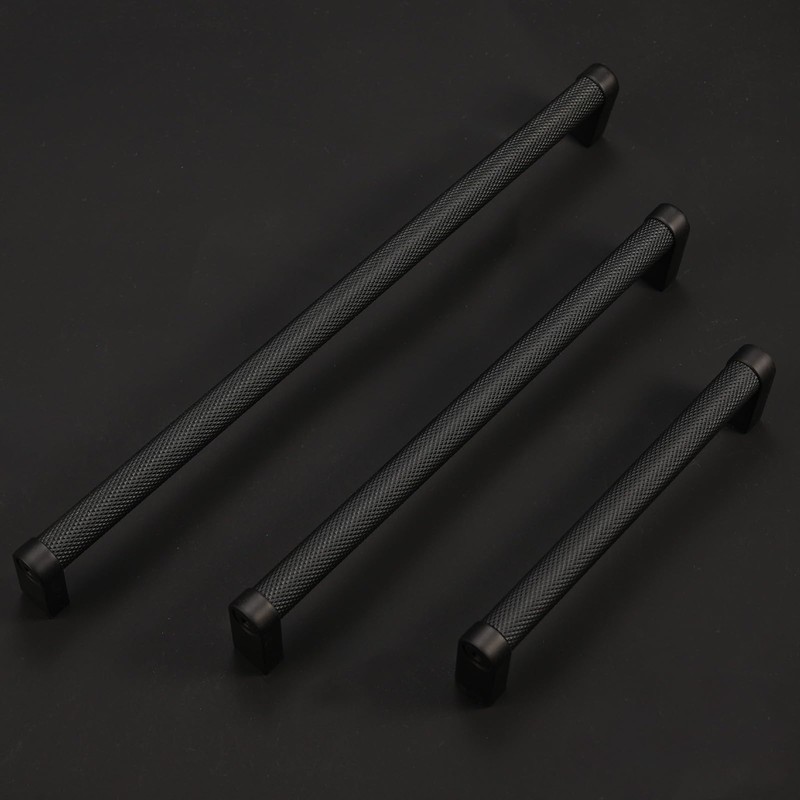BUKOBYHE 20 Pack 5 Inch Matte Black Kitchen Cabinet Handles