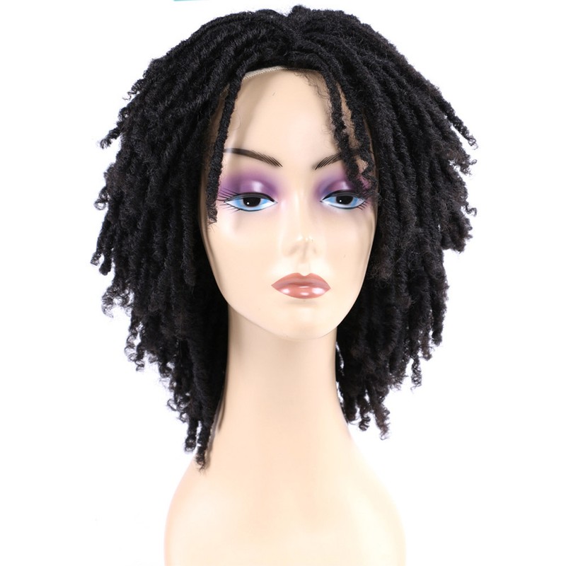 6 Inch Synthetic Dreadlocks Wig Twist Wigs for Black Women