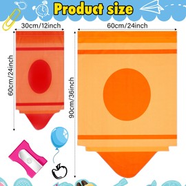 Cosblank 8 Pcs School Classroom Rainbow Curtains Cartoon Crayon Classroom Curtains Back to School Colorful Cute Crayon Pencil Curtains for First Day of School Classroom Decor, 8 Color(36 x 24 Inches)